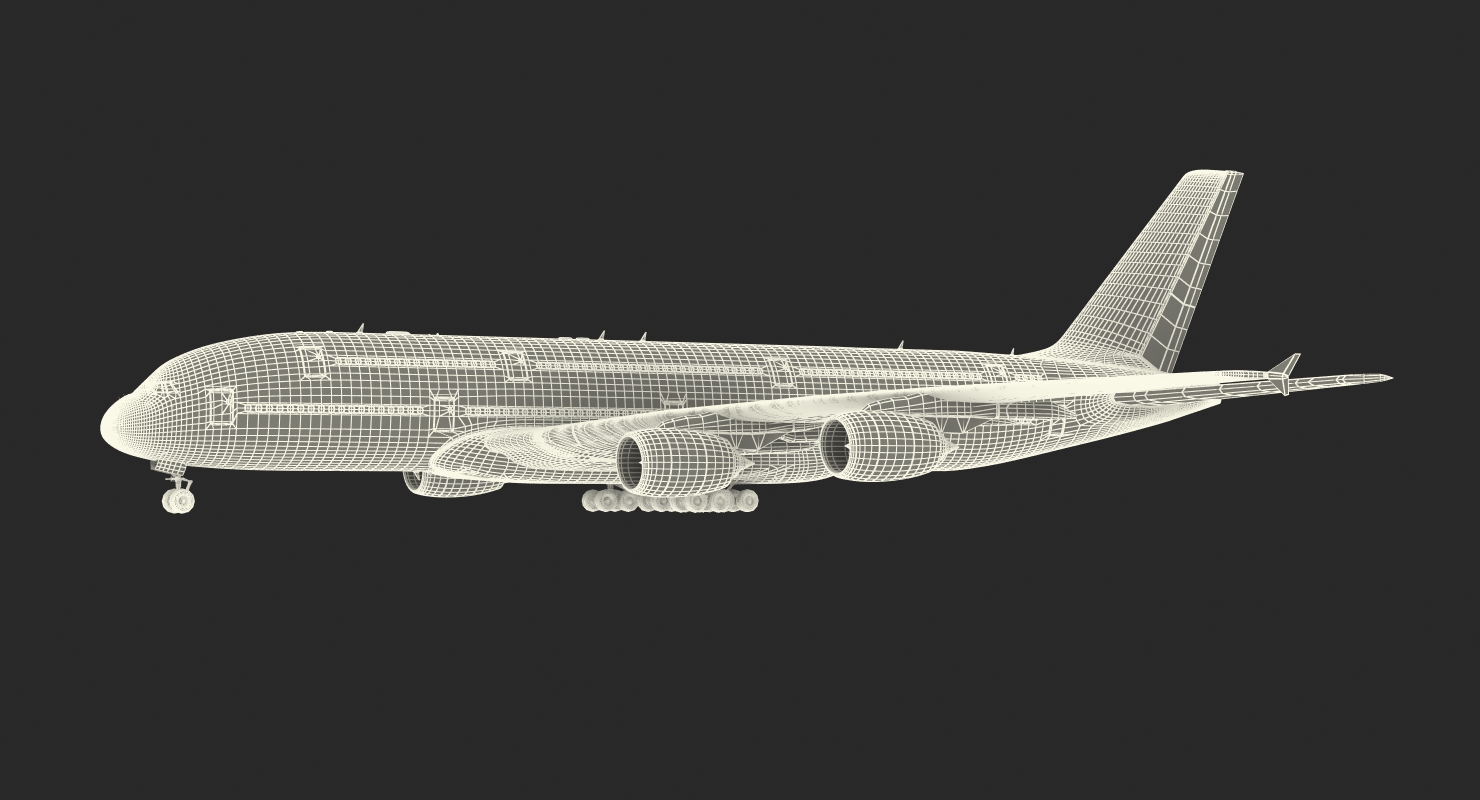 Airbus A380 1000 Air France 3D